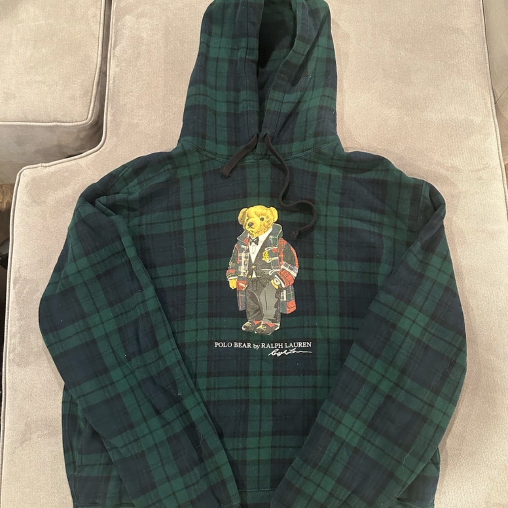 Ralph Lauren Polo Bear Hoodie Size Large